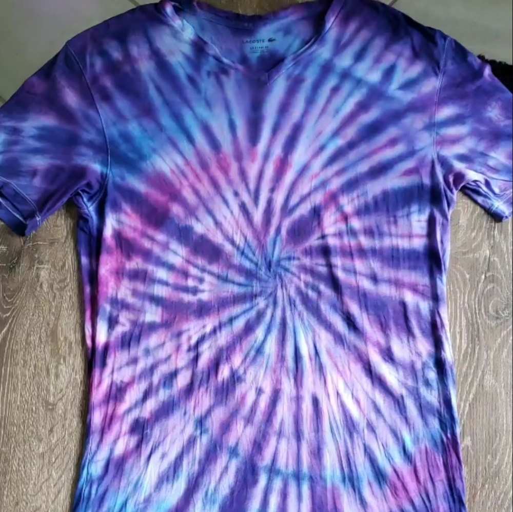 Lacoste tie dye